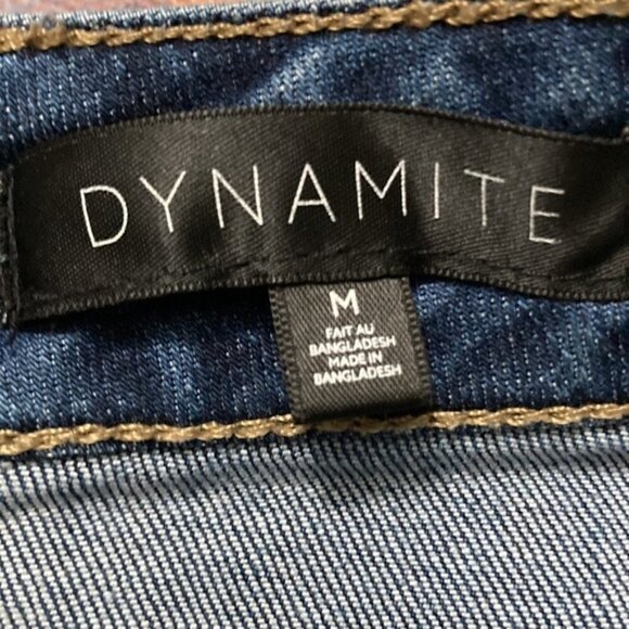 Dynamite Blue Denim Stretch Pencil Skirt Medium - Picture 8 of 9